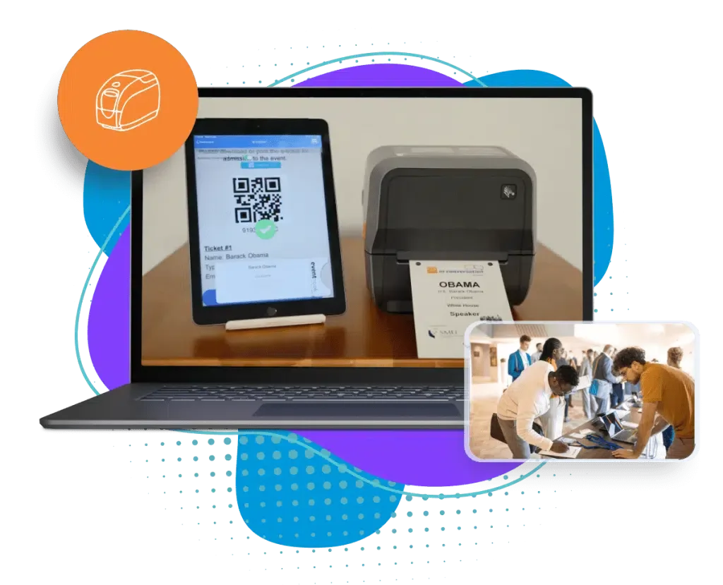 Quick badge printing and distribution ​